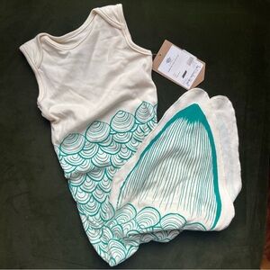 Electrik Kids Mermaid Baby Sleep Gown, Sz 0-6 Months, NWT
